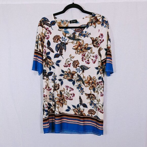 Star Vixen Floral Tunic Top Size Large - Picture 1 of 3